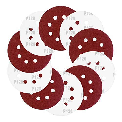20 Stück 125 mm Schleifscheiben, Viaky 8 Löcher 120 Körnungen Klett-Schwingschleifer zum Polieren, staubfreie runde Schleifpads für Exzenterschleifer 20 Stück 125 mm Schleifscheiben, Viaky 8 Löcher 120 Körnungen Klett-Schwingschleifer zum Polieren, staubfreie runde Schleifpads für Exzenterschleifer von Viaky