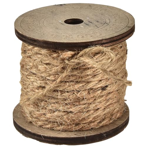 Jutekordel 5mm Natur Holzspule 7m Dekokordel 2er Set von Viana