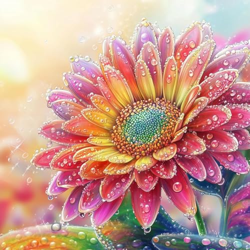 Diamond Painting Blumen-5D Diamond Painting Erwachsene,Blume Diamond Art Bilder für Home Wand Dekor(30x30cm) von Viart