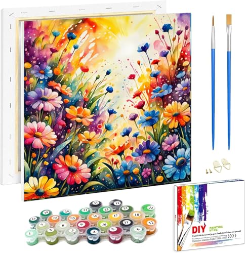 Viart Blumen Malen Nach Zahlen mit Rahmen-Blumen Malen Nach Zahlen Erwachsene mit Rahmen,Malen Nach Zahlen für Erwachsene Blumen Als Home Wand Dekor 20x20cm Viart Blumen Malen Nach Zahlen mit Rahmen-Blumen Malen Nach Zahlen Erwachsene mit Rahmen,Malen Nach Zahlen für Erwachsene Blumen Als Home Wand Dekor 20x20cm von Viart