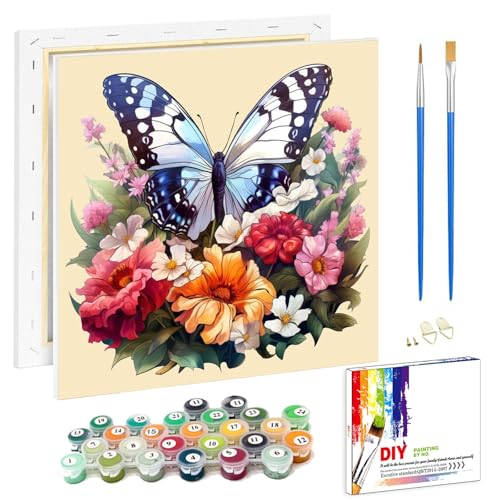 Viart Malen Nach Zahlen Erwachsene mit Rahmen Schmetterling-Malen Nach Zahlen mit Rahmen Schmetterling,Schmetterling Malen Nach Zahlen mit Rahmen für Home Wand Dekor 20x20cm Viart Malen Nach Zahlen Erwachsene mit Rahmen Schmetterling-Malen Nach Zahlen mit Rahmen Schmetterling,Schmetterling Malen Nach Zahlen mit Rahmen für Home Wand Dekor 20x20cm von Viart