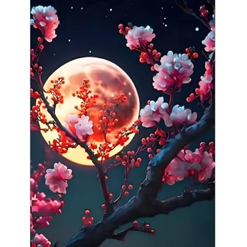 Viart Malen Nach Zahlen Landschaft-Malen nach Zahlen Erwachsene,Mond Paint by Numbers Adult für Home Wand Dekor 30x40cm Viart Malen Nach Zahlen Landschaft-Malen nach Zahlen Erwachsene,Mond Paint by Numbers Adult für Home Wand Dekor 30x40cm von Viart