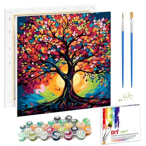 Viart Malen Nach Zahlen Erwachsene mit Rahmen Baum-Malen Nach Zahlen mit Rahmen Baum,Baum Malen Nach Zahlen mit Rahmen für Home Wand Dekor 20x20cm Viart Malen Nach Zahlen Erwachsene mit Rahmen Baum-Malen Nach Zahlen mit Rahmen Baum,Baum Malen Nach Zahlen mit Rahmen für Home Wand Dekor 20x20cm von Viart