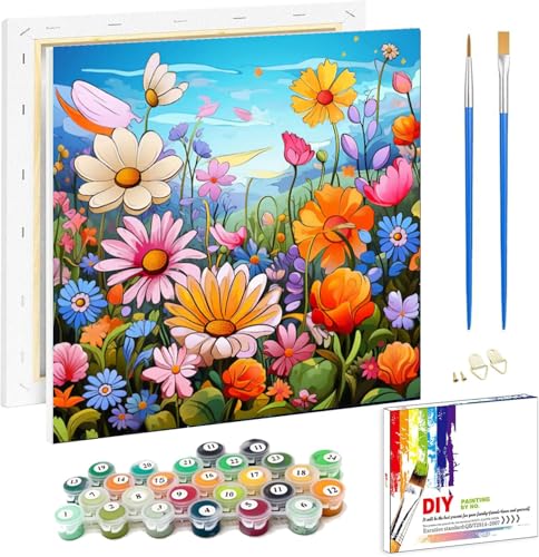 Viart Malen Nach Zahlen mit Rahmen Blumen-Blumen Malen Nach Zahlen Erwachsene mit Rahmen,Gänseblümchen Malen Nach Zahlen für Erwachsene Als Home Wand Dekor 20x20cm Viart Malen Nach Zahlen mit Rahmen Blumen-Blumen Malen Nach Zahlen Erwachsene mit Rahmen,Gänseblümchen Malen Nach Zahlen für Erwachsene Als Home Wand Dekor 20x20cm von Viart