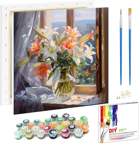 Viart Malen Nach Zahlen mit Rahmen Blumen-Malen Nach Zahlen Erwachsene mit Rahmen Blumen,Blumen Malen Nach Zahlen für Erwachsene Als Home Wand Dekor 20x20cm Viart Malen Nach Zahlen mit Rahmen Blumen-Malen Nach Zahlen Erwachsene mit Rahmen Blumen,Blumen Malen Nach Zahlen für Erwachsene Als Home Wand Dekor 20x20cm von Viart