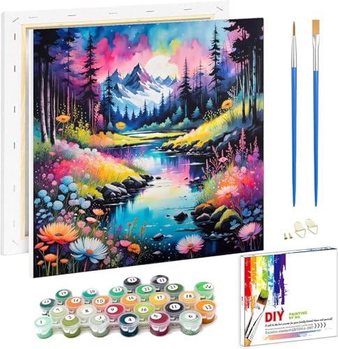 Viart Malen Nach Zahlen mit Rahmen Flussblick-Landschaft Malen Nach Zahlen Erwachsene mit Rahmen,Landschaft Malen Nach Zahlen für Erwachsene Als Home Wand Dekor 20x20cm Viart Malen Nach Zahlen mit Rahmen Flussblick-Landschaft Malen Nach Zahlen Erwachsene mit Rahmen,Landschaft Malen Nach Zahlen für Erwachsene Als Home Wand Dekor 20x20cm von Viart