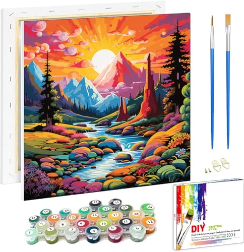 Viart Malen Nach Zahlen mit Rahmen Sonnenuntergang-Malen Nach Zahlen Erwachsene mit Rahmen Sonnenuntergang,Landschaft Malen Nach Zahlen für Erwachsene Als Home Wand Dekor 20x20cm Viart Malen Nach Zahlen mit Rahmen Sonnenuntergang-Malen Nach Zahlen Erwachsene mit Rahmen Sonnenuntergang,Landschaft Malen Nach Zahlen für Erwachsene Als Home Wand Dekor 20x20cm von Viart