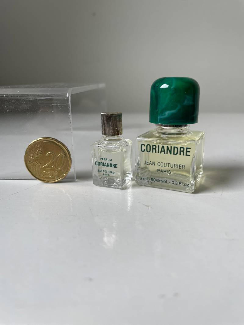 Coriandre Von Jean Couturier 1973 Vintage Miniatures Parfum & Eau De Toilette von VibaVintage