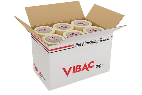 Vibac Verpackungsklebeband Transparent/PREMIUM Solvent Klebeband – 36 Rollen im Karton (48 mm x 66Y) – Starkes Kautschukkleber von Vibac