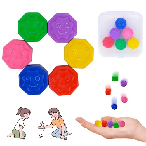Vibbang 6Stück Gonggi Korean Game, Gonggi Traditionelles Koreanisches Spiele, Gonggi Jack Stone Pebbles Set, Klassischer Hand Auge Koordinationsspaß, Pädagogisches Interaktive Spielzeug für Kinder Vibbang 6Stück Gonggi Korean Game, Gonggi Traditionelles Koreanisches Spiele, Gonggi Jack Stone Pebbles Set, Klassischer Hand Auge Koordinationsspaß, Pädagogisches Interaktive Spielzeug für Kinder von Vibbang