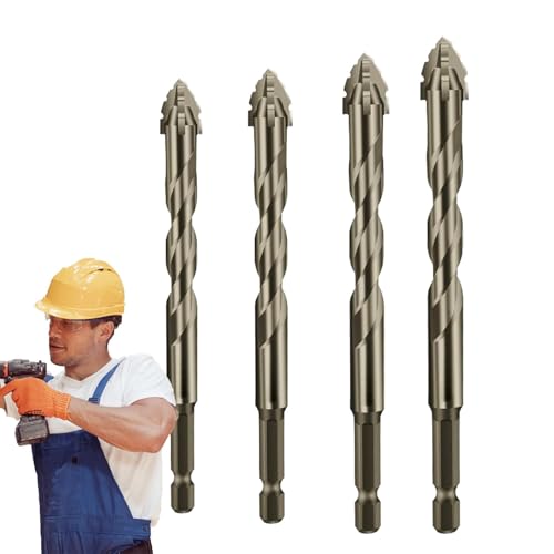 Exzenterbohrer Set - Vierschneidiger Exzenterbohrer mit Sägezähnen | Harte Exzenterbohrer, gezackte Bohrer mit hoher Härte für Ziegel und Holz Exzenterbohrer Set - Vierschneidiger Exzenterbohrer mit Sägezähnen | Harte Exzenterbohrer, gezackte Bohrer mit hoher Härte für Ziegel und Holz von Vibhgtf