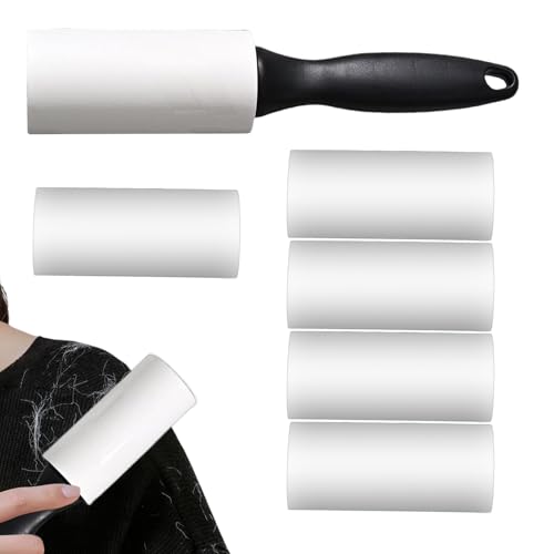 Haftender Fusselroller | Klebroller Für Tierhaare,Multifunktionelles Entfernungstool mit ergonomischem Griff für Teppiche, Möbelstoff, Kleidung & Auto von Vibhgtf