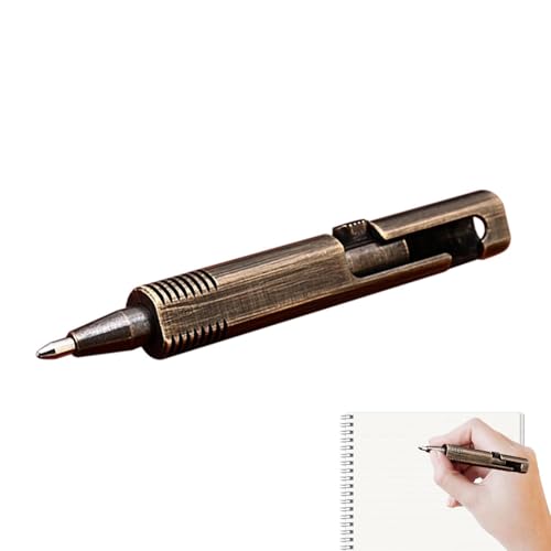Journalstifte, Schreiben von Tools in Messing, elegante Kugelschreiber Mini Pen, Creative Brass Journal Pens | für, zu Hause, geschäftliche Signature -Schreibwarengeschenk für den Außengebrauch. Schie von Vibhgtf