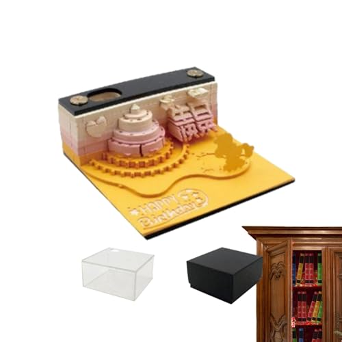 Kunstkalender, Skulptur für Notizen, Kalender zum Abreißen des Kalenders, Dekoration, Schreibtischkalender, Kalendermodell, Notizblock von Vibhgtf