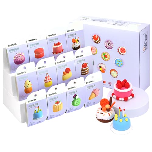Modelliermasse-Set – Modellierset mit Haustier-, Dessert- und Dinosaurier-Motiven | Kreatives, leichtes Bastelset, Modellierspielzeug mit 12 Motiven, Schaumknete-Set Modelliermasse-Set – Modellierset mit Haustier-, Dessert- und Dinosaurier-Motiven | Kreatives, leichtes Bastelset, Modellierspielzeug mit 12 Motiven, Schaumknete-Set von Vibhgtf