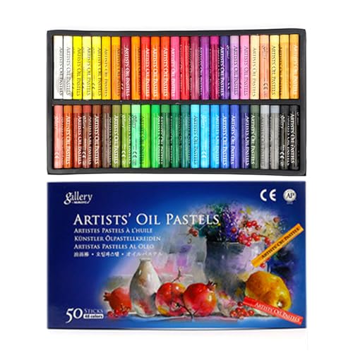 Ölpaste, Zeichen-Criter | 25/50 Farben, ungiftiges Ölkuchenset, weiches Ölkuchen-Set für Vorschulkinder für Anfänger, Kinder, Schulzubehör Ölpaste, Zeichen-Criter | 25/50 Farben, ungiftiges Ölkuchenset, weiches Ölkuchen-Set für Vorschulkinder für Anfänger, Kinder, Schulzubehör von Vibhgtf