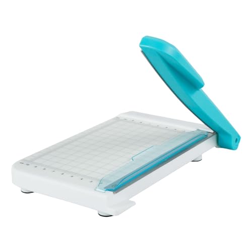 Papierschneider, Papierschneider für Bastelarbeiten, 15,2 cm Papierschneider mit Gitterpaneel-Skala, rutschfester Kartonschneider, Multifunktions-Papierschneidebrett von Vibhgtf