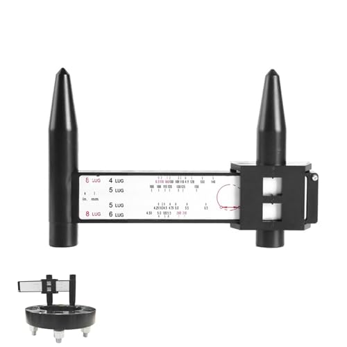 Rad PCDs Messgerät | 8 Lug PCDs Manometer,Schwarzes Automobil-Rad/Felgen-Schraubenmuster, Messgeräte, PCDs-Lineal Werkzeug zum Messen von PCD-Daten von Autos und n. Sie werden es verwenden, um d Rad PCDs Messgerät | 8 Lug PCDs Manometer,Schwarzes Automobil-Rad/Felgen-Schraubenmuster, Messgeräte, PCDs-Lineal Werkzeug zum Messen von PCD-Daten von Autos und n. Sie werden es verwenden, um d von Vibhgtf