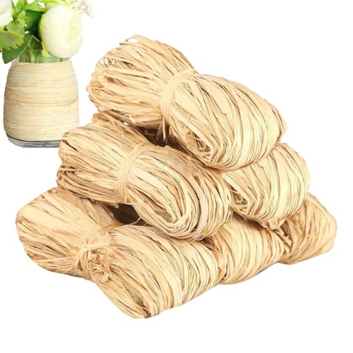 Rafia Bastelgarn | Geschenkpapierband 300g Craft Grass - Rustikales Hochzeitsband leicht zu schneiden, handgefertigte handgefertigte Materialien zum Stricken oder Dekorieren Rafia Bastelgarn | Geschenkpapierband 300g Craft Grass - Rustikales Hochzeitsband leicht zu schneiden, handgefertigte handgefertigte Materialien zum Stricken oder Dekorieren von Vibhgtf