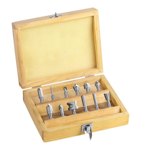 Router-Bits für Holzbearbeitung, Router-Bits für Holzbearbeitung, 12-teilig, für Schranktürrouter mit erhöhter Platte, für Holzbearbeitung, Schnitzen, Gr Router-Bits für Holzbearbeitung, Router-Bits für Holzbearbeitung, 12-teilig, für Schranktürrouter mit erhöhter Platte, für Holzbearbeitung, Schnitzen, Gr von Vibhgtf
