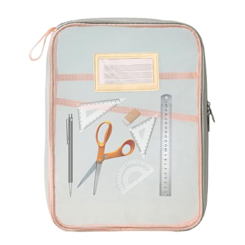 Transparente Dateitasche, transparente Aktentasche, Account-Tasche, wasserdichter Aktenordner, transparente Dokumentenmappe, große Öffnung für von Vibhgtf