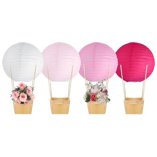 Varballong Papierlaternen für Babypartys, mit Heißluftballon, kreative Tisch-Bonbon-Box für Geburtstage, Familienfeiern Varballong Papierlaternen für Babypartys, mit Heißluftballon, kreative Tisch-Bonbon-Box für Geburtstage, Familienfeiern von Vibhgtf
