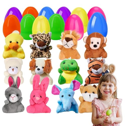 Vibhgtf Vorgefüllte Ostereier - Plüschtiere zum Befüllen von Körben, vorgefüllte Ostereier mit Spielzeug | für Körbe, Plüschtiere, Plüscheier für Kinder, Set Vibhgtf Vorgefüllte Ostereier - Plüschtiere zum Befüllen von Körben, vorgefüllte Ostereier mit Spielzeug | für Körbe, Plüschtiere, Plüscheier für Kinder, Set von Vibhgtf