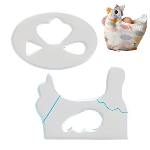 Vibhgtf Vorlage für Eierkorb, wiederverwendbare Körbe zum Nähen, Schablonenmuster aus Acryl, für Näharbeiten, Stickereien, handgefertigte Geschenke Vibhgtf Vorlage für Eierkorb, wiederverwendbare Körbe zum Nähen, Schablonenmuster aus Acryl, für Näharbeiten, Stickereien, handgefertigte Geschenke von Vibhgtf