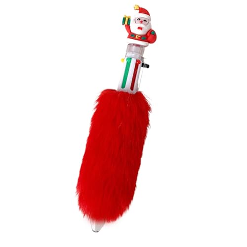 Vibhgtf Weihnachts-Kugelschreiber, einziehbar, Plüsch-Kugelschreiber, mehrfarbig, für Kinder, Schulbedarf Vibhgtf Weihnachts-Kugelschreiber, einziehbar, Plüsch-Kugelschreiber, mehrfarbig, für Kinder, Schulbedarf von Vibhgtf