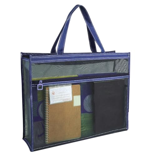 Zipper -Dateibeutel - transparente Aufbewahrungstasche, Tragdokumentenbeutel | -Koffer Tragetag, Dateiordner Reißverschlussbeutel wasserdicht für Student Office Art Supplies Travel von Vibhgtf