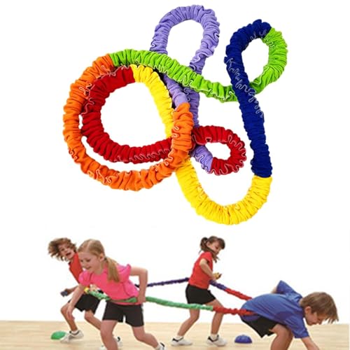 Zugseil für Kinder im Freien, Farbe Sports Rainbow Running Ring, Sportausrüstung für sensorisches Training, Regenbogen-Handschnur Zugseil für Kinder im Freien, Farbe Sports Rainbow Running Ring, Sportausrüstung für sensorisches Training, Regenbogen-Handschnur von Vibhgtf