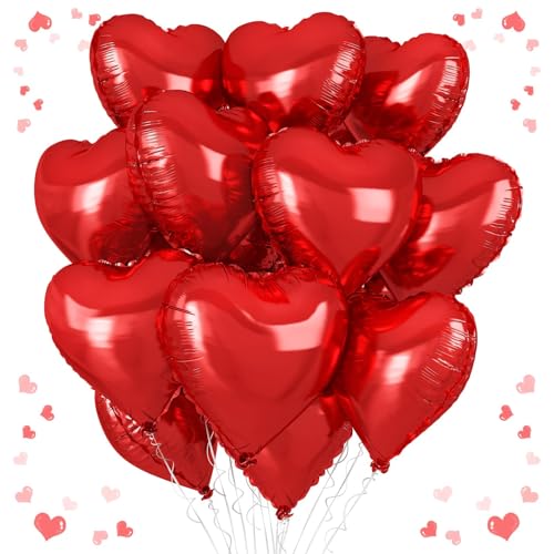 Folienballons in Herzform, Rot Folienballons in Herzform, Rot von Vibzox