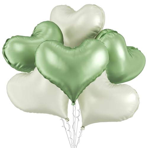 Herz-Luftballons, 6 Stück, 61 cm, Herz-Folienballons für Geburtstag, Hochzeit, Babyparty, Jahrestag, Party-Dekorationen Herz-Luftballons, 6 Stück, 61 cm, Herz-Folienballons für Geburtstag, Hochzeit, Babyparty, Jahrestag, Party-Dekorationen von Vibzox