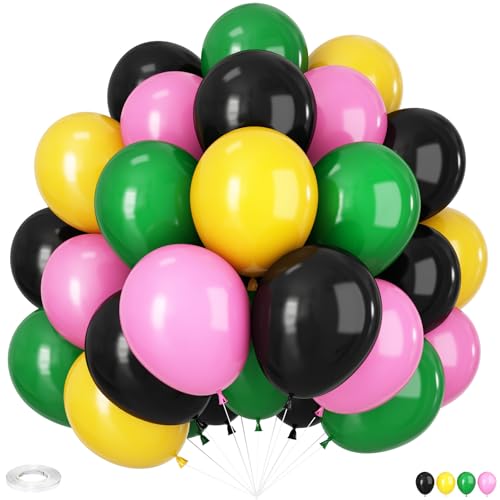 Schwarz Grün Rosa Gelb Luftballons 60 Stück 30,5 cm Schwarz und Grün Gelb Rosa Luftballons für Mädchen Geburtstag Prinzessin Hochzeit Babyparty Hexe Motto Party Dekorationen Schwarz Grün Rosa Gelb Luftballons 60 Stück 30,5 cm Schwarz und Grün Gelb Rosa Luftballons für Mädchen Geburtstag Prinzessin Hochzeit Babyparty Hexe Motto Party Dekorationen von Vibzox