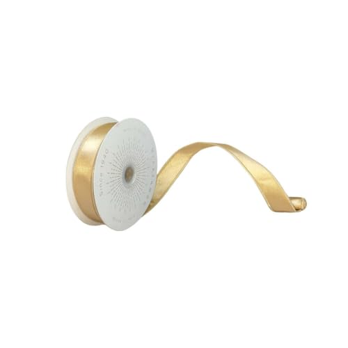 Vickerman 2,5 cm x 9,1 m Champagner-Satinband, Weihnachtsband Vickerman 2,5 cm x 9,1 m Champagner-Satinband, Weihnachtsband von Vickerman