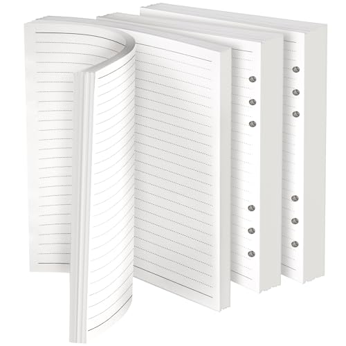 Vicloon 90 Blatt A5 Loseblattpapier, 6 Löcher, Liniert Nachfüllpapier für nachfüllbares Bullet-Notizbuch, Tagebuch Vicloon 90 Blatt A5 Loseblattpapier, 6 Löcher, Liniert Nachfüllpapier für nachfüllbares Bullet-Notizbuch, Tagebuch von Vicloon