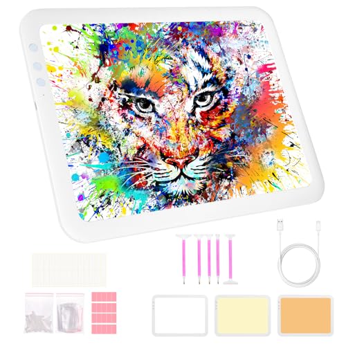 Vicloon A4 Leuchttisch,Led Licht Pad A4,3 Farben,Helligkeit dimmbar,Kabellos Batteriebetrieben Leuchtplatte, Tracing Light Pad für Zeichnen,Skizzieren,Tätowierung,Diamantmalerei Vicloon A4 Leuchttisch,Led Licht Pad A4,3 Farben,Helligkeit dimmbar,Kabellos Batteriebetrieben Leuchtplatte, Tracing Light Pad für Zeichnen,Skizzieren,Tätowierung,Diamantmalerei von Vicloon