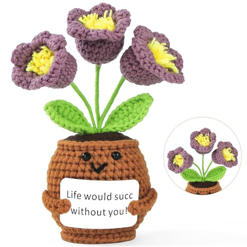 Vicloon Dankeschön Geschenke Gestrickte Maiglöckchen, Pocket Hug Kleine Geschenke, Positive Kleines Dankeschön Geschenk für Freunde Kollegen und Famili von Vicloon