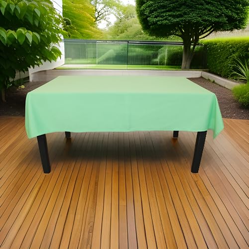 Vico Casa® Fleckenabweisende Tischdecke 140x320cm für Küchentisch, Wohnzimmer/waschbare Tischdecke aus Polyester (Salbeigrün) von Vico Casa
