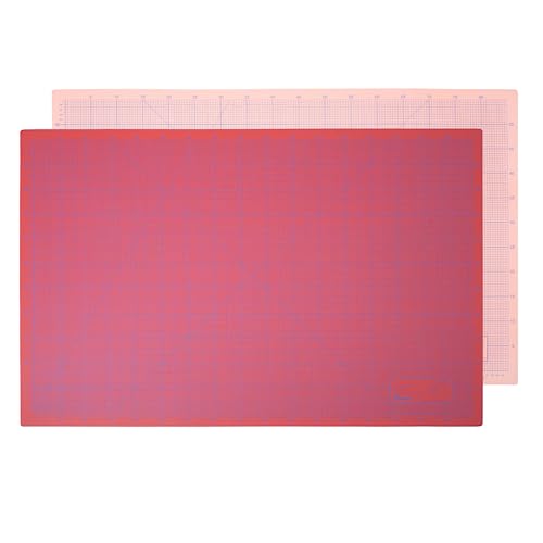 Schneidematte Rot Orange 30x45cm 3-lagig Schneidematte A3 selbstheilend - Bastelunterlage - Schneideunterlage - Schnittmatte - Schreibtischunterlage - Unterlage Schreibtisch Nähen von VictoR