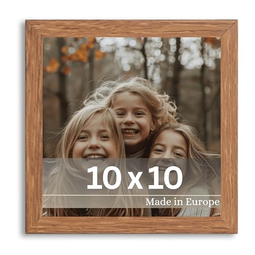 VictoR Bilderrahmen Dali 10x10 cm Braun - Fotorahmen Holz - Quadratischer Bilderrahmen Braun 10x10 - moderner Holzrahmen mit bruchsicherem Acrylglas VictoR Bilderrahmen Dali 10x10 cm Braun - Fotorahmen Holz - Quadratischer Bilderrahmen Braun 10x10 - moderner Holzrahmen mit bruchsicherem Acrylglas von VictoR