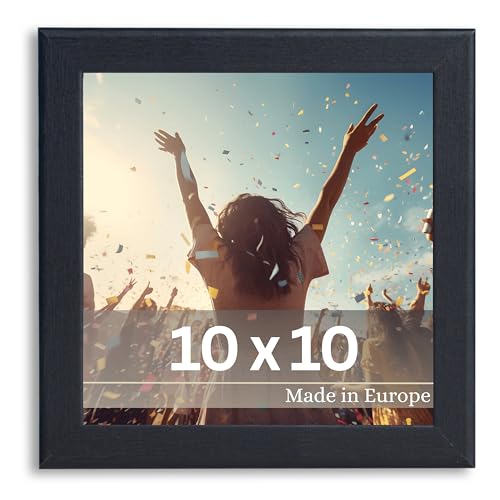 VictoR Bilderrahmen Dali 10x10 cm Schwarz - Fotorahmen Holz - Quadratischer Bilderrahmen Schwarz 10x10 - moderner Holzrahmen mit bruchsicherem Acrylglas VictoR Bilderrahmen Dali 10x10 cm Schwarz - Fotorahmen Holz - Quadratischer Bilderrahmen Schwarz 10x10 - moderner Holzrahmen mit bruchsicherem Acrylglas von VictoR