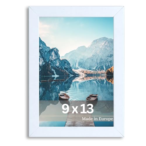 VictoR Bilderrahmen Dali 9x13 cm Weiß - Fotorahmen Holz - Bilderrahmen Set Weiß 9x13 - moderner Holzrahmen mit bruchsicherem Acrylglas VictoR Bilderrahmen Dali 9x13 cm Weiß - Fotorahmen Holz - Bilderrahmen Set Weiß 9x13 - moderner Holzrahmen mit bruchsicherem Acrylglas von VictoR