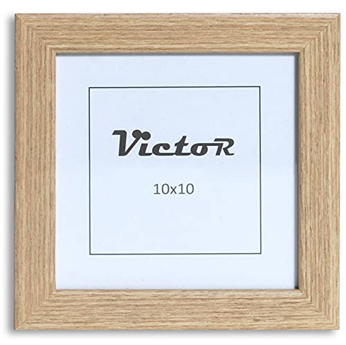 VictoR Bilderrahmen Klee 10x10 cm in Beige - moderner schlichter Bilderrahmen quadratisch Holz - Bilderrahmen 10x10 Beige von VictoR