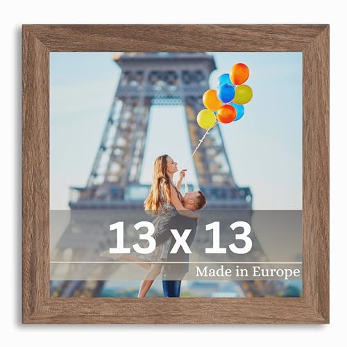 VictoR Bilderrahmen Klee 13x13 cm in Braun - moderner schlichter Fotorahmen Quadratisch Holz - Bilderrahmen 13x13 Braun VictoR Bilderrahmen Klee 13x13 cm in Braun - moderner schlichter Fotorahmen Quadratisch Holz - Bilderrahmen 13x13 Braun von VictoR