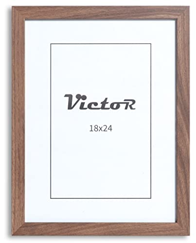 VictoR Bilderrahmen Klee 18x24 cm in Braun - moderner schlichter Bilderrahmen Holz - Bilderrahmen 18x24 Braun von VictoR