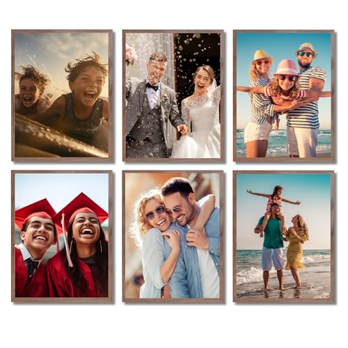 VictoR Bilderrahmen Klee 6er Set 30x40 cm in Braun - moderner schlichter Fotorahmen Set Holz 30x40 - Bilderrahmen Braun A3 VictoR Bilderrahmen Klee 6er Set 30x40 cm in Braun - moderner schlichter Fotorahmen Set Holz 30x40 - Bilderrahmen Braun A3 von VictoR