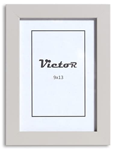 VictoR Bilderrahmen Klee 9x13 cm in grau - moderner schlichter Bilderrahmen Holz 9x13 - Bilderrahmen 9x13 grau von VictoR