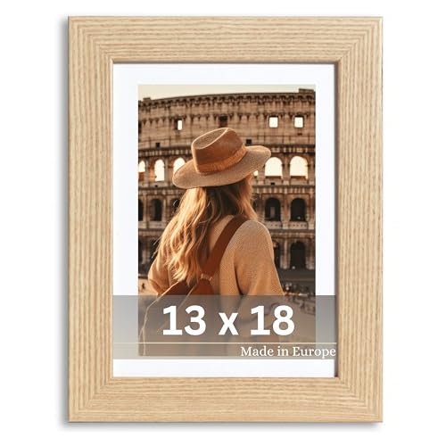 VictoR Bilderrahmen Passepartout Richter Beige in 13x18 cm mit 10x15cm Passepartout - Fotorahmen Holz - Leiste: 25x20mm - Bilderrahmen Beige 13x18 VictoR Bilderrahmen Passepartout Richter Beige in 13x18 cm mit 10x15cm Passepartout - Fotorahmen Holz - Leiste: 25x20mm - Bilderrahmen Beige 13x18 von VictoR