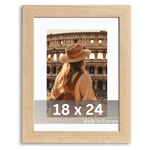 VictoR Bilderrahmen Passepartout Richter Beige in 18x24 cm mit 13x18cm Passepartout - Fotorahmen Holz - Leiste: 25x20mm - Bilderrahmen Beige 18x24 VictoR Bilderrahmen Passepartout Richter Beige in 18x24 cm mit 13x18cm Passepartout - Fotorahmen Holz - Leiste: 25x20mm - Bilderrahmen Beige 18x24 von VictoR